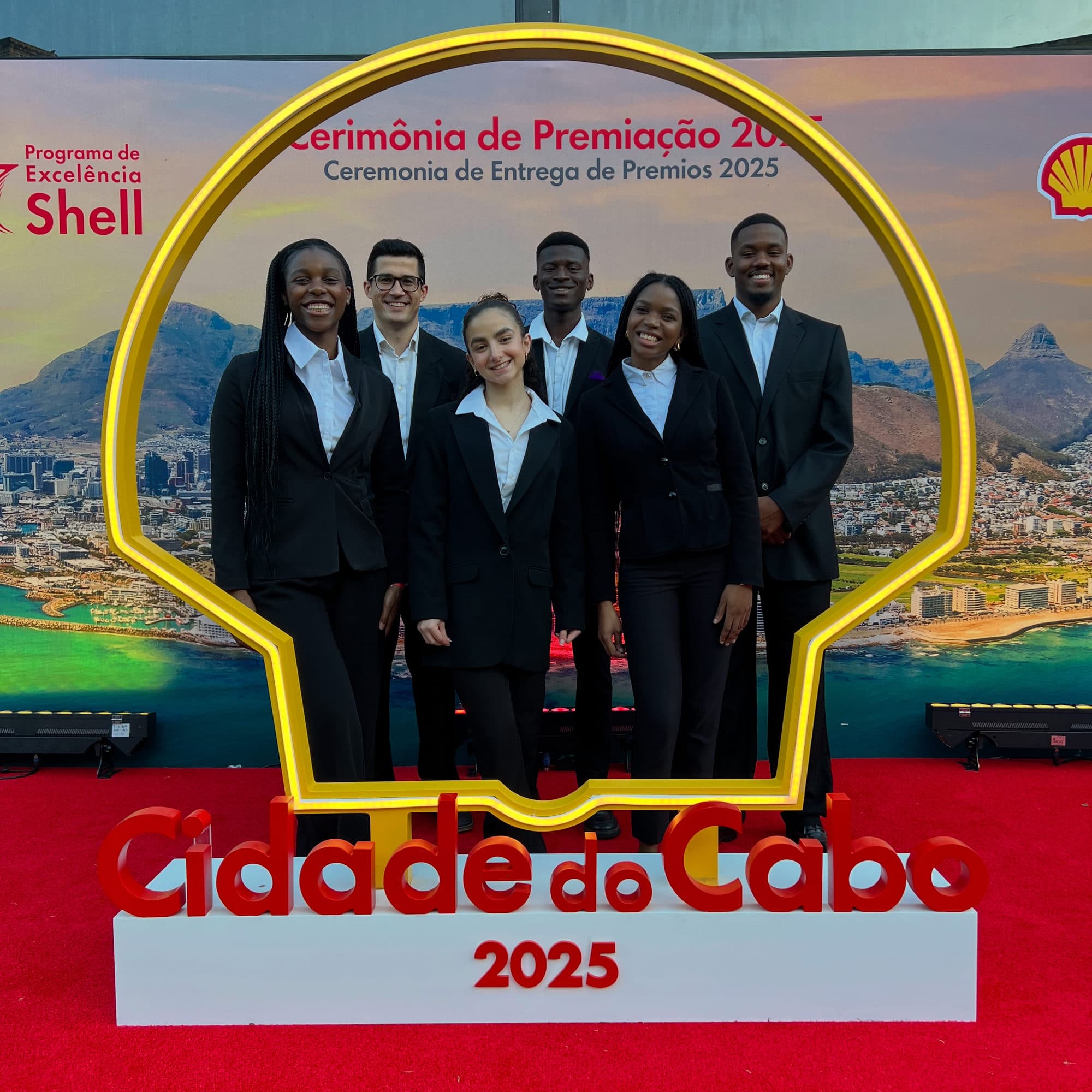 Full team at the Shell awards ceremony Cape Town