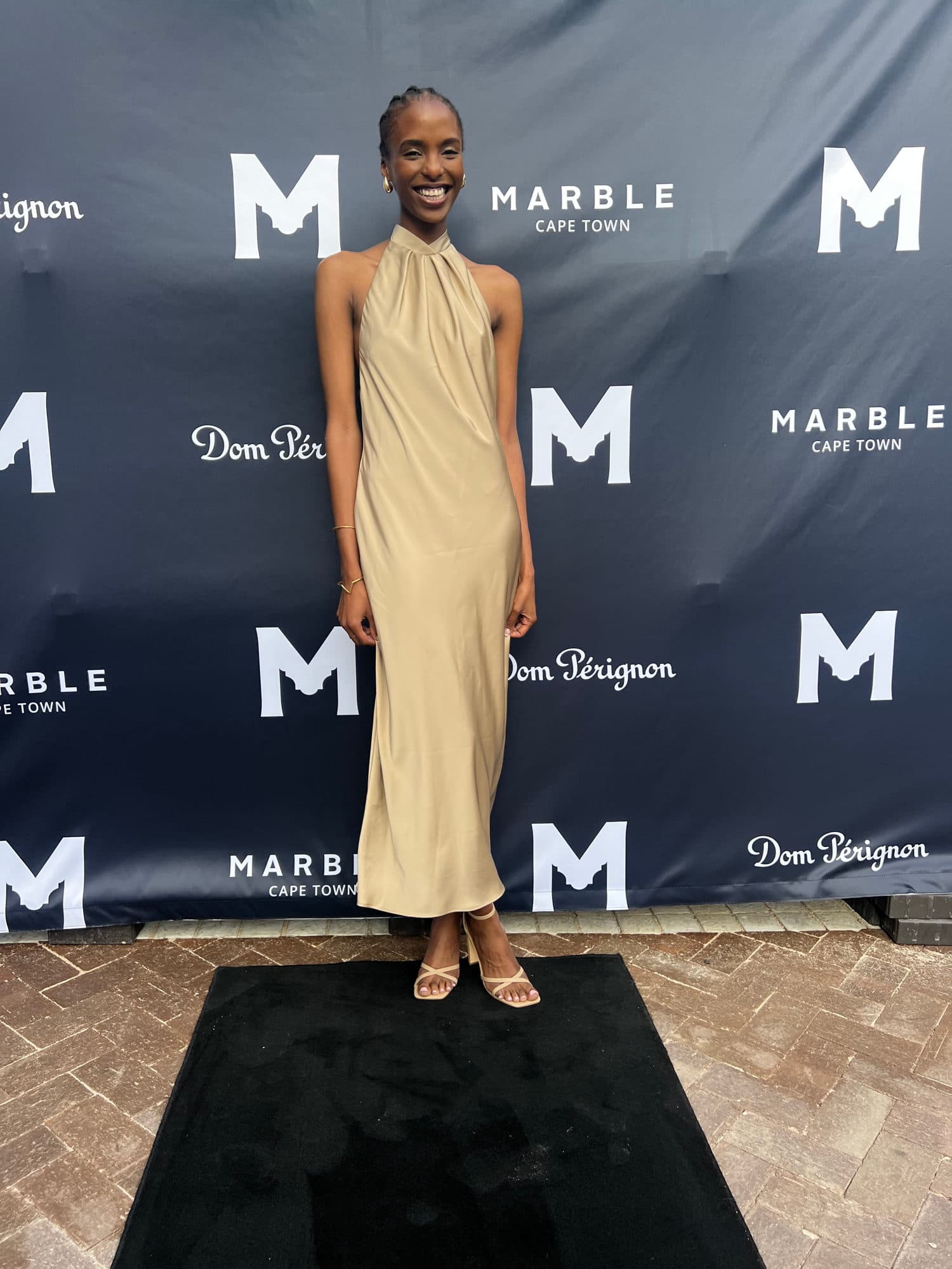 Hostess at a private Marble restaurant function