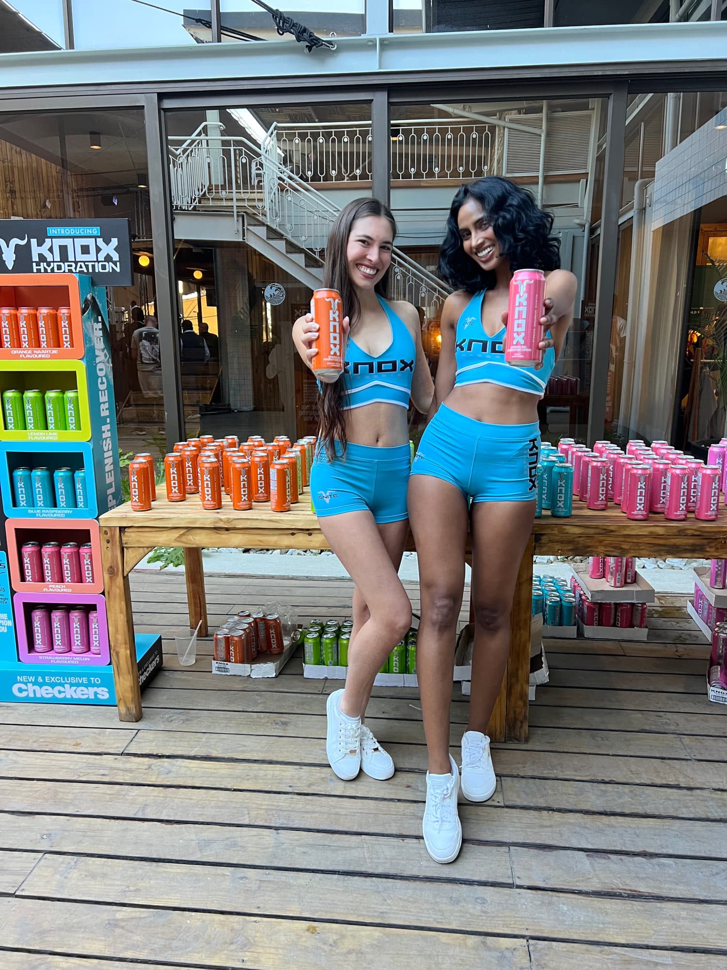 Knox brand ambassadors at a product sampling event